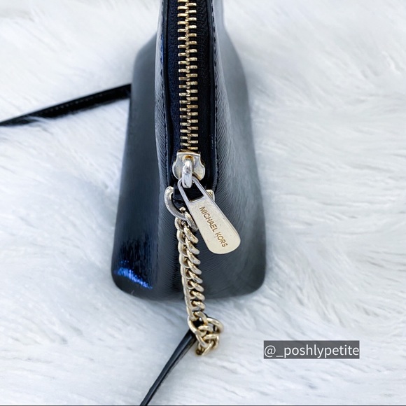 Michael Kors Authentic red & black patent dome crossbody purse bundle deal - Picture 9 of 16